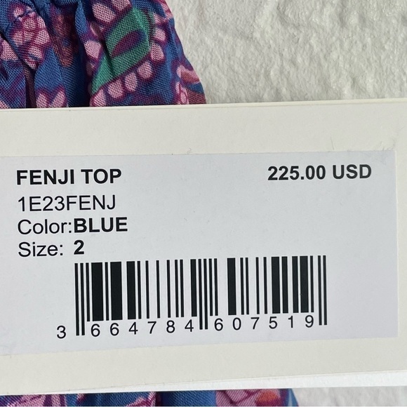 BA&SH Fenji Top Paisley Off The Shoulder Size Medium NWT - Picture 11 of 15